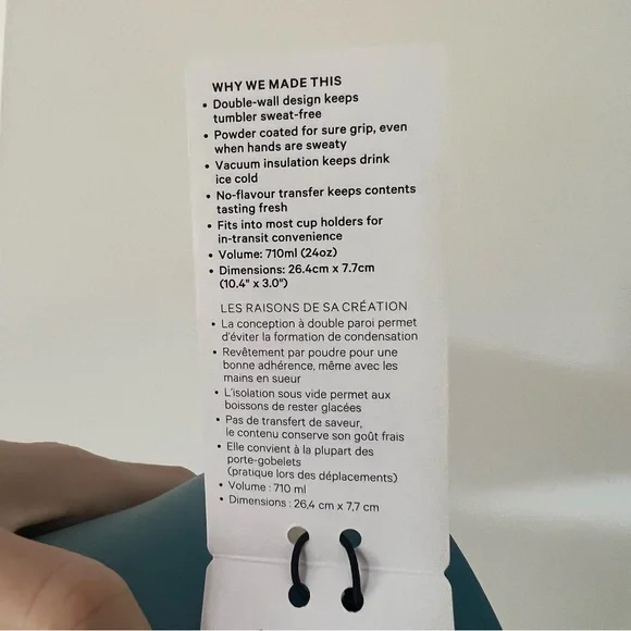 NWT Lululemon Back to Life Tumbler 24oz MARLIN MRLN - Picture 8 of 10